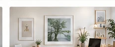 Illustrative small-business workspace